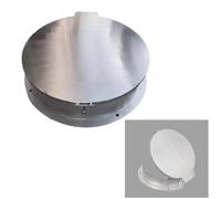 Cubierta redonda invisible de acero inoxidable para bomba de sumidero de jardín, 70 x 70 cm, ideal para calles y sótanos y resistente a la intemperie