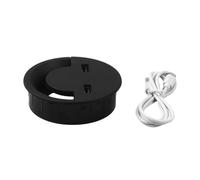 Cubierta redonda para agujero de cable con puerto USB, mesa de oficina, salida de puerto, caja de organización, fundas de agujeros de cables, muebles de datos, organización multiusos