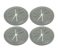 Cubierta redonda para agujero de cable de escritorio, perfecta para ocultar cables y mantener un espacio de trabajo desordenado (gris, 53 mm)