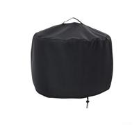 Cubierta redonda para estufa con asa para hornos de pizza al aire libre y bocas de incendios de jardín, fabricada con tela impermeable 420D y cordones resistentes al viento (420D: 71 x 117 cm)