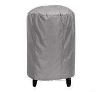 Cubierta redonda para parrilla de barbacoa de 60 x 60 cm, color gris | Opción de tamaño de 120 x 80 cm, protege contra la exposición diaria, tela suave, plegado simple, cocina al aire libre (gris