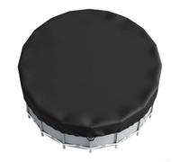 Cubierta redonda para piscinas sobre el suelo para niños mesa límite y piscinas para mascotas, protección plegable al aire libre contra la lluvia (4)
