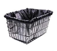 Cubierta reflectante e impermeable para cesta de bicicleta, fácil de usar, con bandas de goma ajustables (43 x 20 x 20 cm)