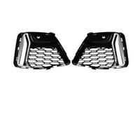 Cubierta Rejilla Vehículo 1 Par De Parachoques Delantero Luz Antiniebla Marco De Cubierta De Rejilla 2 Piezas Accesorios De Coche para BMW Serie 3 G20 G28 M340i 2019-2021(Black-Silver)