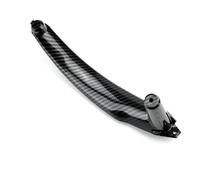 Cubierta Reposabrazos Manija Puerta Delantera Conductor Embellecedor Panel Interior Para X5 X6 E70 E71 2007-2013 Protector de manija de puerta interior de automóvi(Carbon Left)