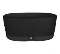 Cubierta resistente a la intemperie para tanque de almacenamiento al aire libre, bañera ovalada para baño de hielo, inmersión fría con tela Oxford y cordón ajustable para una instalación segura (49 x