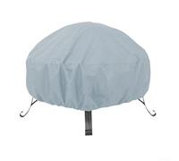 Cubierta resistente al agua para quemador de fuego hecha de tela Oxford 210D con rejillas de ventilación y correas de hebilla seguras, cubierta redonda resistente al viento para hogueras y unidades de