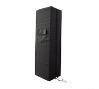 Cubierta resistente para calentador de patio 420D con bolsillo para uso al aire libre, jardín, patio, resistente al agua, a prueba de polvo, color negro, tamaño 32 x 26 x 104 cm