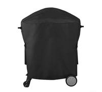 Cubierta resistente para parrilla Weber Q1000 y Q2000, ofrece un escudo completo a prueba de polvo e impermeable con protección solar (diámetro 61 x 72 cm)