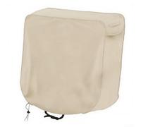 Cubierta retráctil resistente para carrete de manguera hecha de tela Oxford 420D con revestimiento de poliuretano para almacenamiento de jardín al aire libre, 60 x 45 x 60 cm (metros blanco)