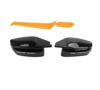 Cubierta Retrovisor Puerta Compatible Con 2 G42 M240i Para 4 G26 M440i 2022 2023 2024 2 Piezas De Tapas De Espejo Retrovisor Exterior Negras Brillantes Para Coche.