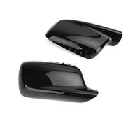 Cubierta Retrovisor Puerta Para BMW Serie 7 E65 E66 2001-2008 E67 2002-2008 E46 Para Coupé Par De Cubiertas De Espejo Retrovisor Lateral Carcasas espejo cocheo(Glossy Black)