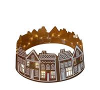 Cubierta reutilizable con diseño de copo de nieve LED decorativo para falda | Base de falda de árbol de Navidad para jardín, patio, patio, granja, sala de estar, puerta delantera, 66 cm