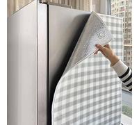 Cubierta ribeteada para refrigerador, cubierta protectora lateral para congelador, manta aislante para congeladores y cámaras frigoríficas, protección térmica para patios balcones(A,50 * 170CM)