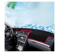 Cubierta salpicadero coche Alfombrilla Protectora Salpicadero Coche Para Skoda Para Octavia 2007-2010 2011 2012 2013 2014 Almohadilla Evitar Luces Alfombra Panel Instrumentos Fundas Salpicadero(Red,LH