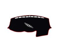 Cubierta salpicadero Coche Compatible con Ford Focus Mk3 2011 2012 2013 2014 2015 2016 2017 2018 Cubierta para Tablero De Automóvil Parasol Alfombra(Right Hand Drive,Black Red Edge)