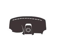 Cubierta salpicadero coche Fund salpicadero coche Para Ford para EcoSport BK ST-Line 2018-2022 Alfombrilla volante a izquierda o a la derecha(B Flannel red trim,Izquierda)