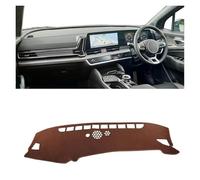 Cubierta Salpicadero Coche para Kia Sportage NQ5 Hybrid GT-Line HEV X-Pro 2022-2024, Panel de Control Alfombrilla Antideslizante Fundas Salpicadero Tablero Alfombra Parasol,Brown RHD