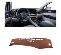 Cubierta Salpicadero Coche para Kia Sportage NQ5 Hybrid GT-Line HEV X-Pro 2022-2024, Panel de Control Alfombrilla Antideslizante Fundas Salpicadero Tablero Alfombra Parasol,Brown LHD