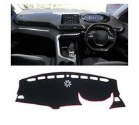 Cubierta salpicadero Coche para Peugeot 3008 5008 GT Hybrid 2016 2017 2018 2019 2020 2021 2022 2023 Alfombrilla Salpicadero Coche, Parasol, Accesorios Fundas Salpicadero(RHD Red Side)