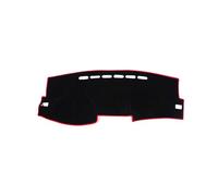 Cubierta Salpicadero Coche Para RU Para KIA Para RIO 3 4 K2 Xline 2017-2021 Cubierta Salpicadero Coche Alfombrilla Protector Solar Accesorios Protectores Alfombra(Left Hand (Red))