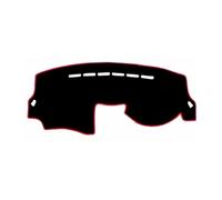 Cubierta Salpicadero Compatible con Peugeot 206+ 207 2006-2009 2010 2011 2012 2013 2014 Cubierta para Tablero De Automóvil Alfombrilla Parasol Alfombra(Right Hand Drive,Black Red Edge)