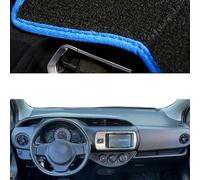 Cubierta Salpicadero Dashboard Cubierta Mat Cubierta para Tablero Instrumentos Interior Automóvil para Toyota para Vitz 2012 2013 2014 2015 2016 2017, Alfombra para Salpicadero(LHD-Blue)