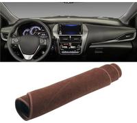 Cubierta Salpicadero Dashboard Cubierta Mat para Toyota para Yaris para Ativ 2019-2021 2022 2023 Cubierta para Tablero Automóvil Alfombrilla para Evitar La Luz Alfombrilla para Parasol(B Brown LHD)