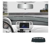 Cubierta Salpicadero para Fiat para Abarth 500 2008-2023 LHD RHD Cubierta del Salpicadero del Coche Estera De Sombrilla Franela Alfombra Dashmat Pad Funda Salpicadero Coche(For Left Hand Drive)