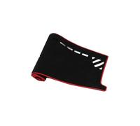 Cubierta salpicadero Para VW Para Caddy Mk3 2K 2C Alfombrilla Salpicadero Coche Accesorios Antirreflectante Antideslizante Antisuciedad Cubierta Instrumentos(Polyester-Red Edge,Right)