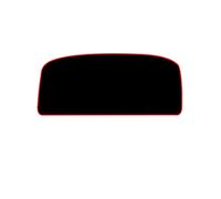 Cubierta Salpicadero Parasol Para Ventana Trasera Y Tapete Decorativo Con Aislamiento Térmico Para Kia K2 2011-2016(Red)
