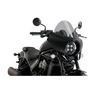 Semicarenado Puig Mirage Touring con carcasa en negro brillo para HONDA CMX 1100 REBEL 21-26 Ahumado Claro