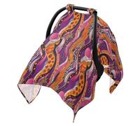 Cubierta solar para cochecito de bebé, para asiento de coche, protege del polvo y la nieve, estampado tradicional de África