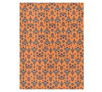 Cubierta solar para cochecito de bebé, resistente al viento, cubierta de red para insectos, accesorios de viaje, calavera naranja del Cinco de Mayo