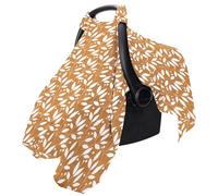 Cubierta solar para cochecito de niños, tela suave y transpirable, protector de toldo para asiento de coche, sombra ligera de verano para cochecito de bebé con diseño floral de dinosaurio para viajes