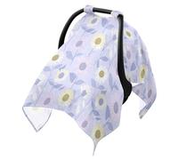 Cubierta solar para cochecito transpirable, extensor de sombra, protege del polvo y la nieve Blu Ray girasol morado pastel