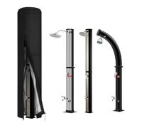 Cubierta solar para ducha, protector impermeable de 26.3 x 86.6 pulgadas, tela Oxford 420D, cubierta anti-UV, para ducha solar de 9.3 galones, al aire libre, interior, piscina, caravana, barco