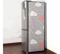 Cubierta solar para refrigerador de exterior, funda para congelador vertical, lámina de aluminio de doble cara, pantalla aislante autoadhesiva para cámaras frigoríficas(B,50 * 170cm)