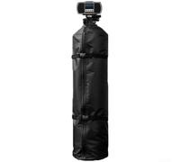 Cubierta suavizante de agua 600D Oxford tela impermeable con cremallera y hebillas elásticas anticondensación para exteriores resistente a los rayos UV (10 x 54 pulgadas)