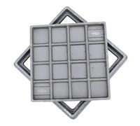 Cubierta superior cuadrada sólida para césped de patio, Tapa de Cisterna, Tapa de alcantarilla para lavabo de aguas residuales, cubierta invisible de ajuste al ras(50 * 50cm/19.6 * 19.6in)