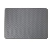 Cubierta superior de estufa de silicona, estera de tapa de la estufa eléctrica alfombra de plato para la cocina del horno microondas lavadora de lavandería (Grey)