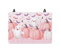 Cubierta superior de estufa fantasma para estufa eléctrica, calabaza, murciélago, Halloween, melocotón, lavable, para parte superior de cristal, decoración eléctrica del hogar, cocina, 28 x 20
