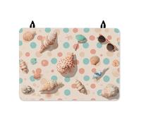 Cubierta superior de estufa para estufa eléctrica, gafas de sol de estrella de mar juguetonas costeras de verano, superficie de poliuretano, cubierta de cocina para encimera, extensión de espacio