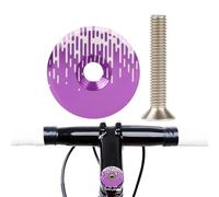 Cubierta superior del casco de bicicleta,Cubierta superior del casco de bicicleta,Cubierta de varilla de casco de bicicleta de montaña | Tapa de casco de tubo de horquilla de aleación de aluminio para