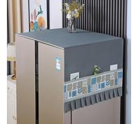 Cubierta superior para lavadora y secadora, cubierta superior antideslizante para nevera, cubierta superior para lavadora, cubierta superior multiusos para lavadora, con bolsillos de almacenamiento, 180 cm x 55 cm (largo x ancho)