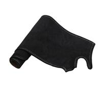 Cubierta Tablero Alfombrilla Cuero Gamuza Salpicadero Para Toyota Para Land Para Cruiser LC300 2022-2025 Coche Funda Salpicadero(Black White Line,A Without HUD Left Hand Drive)