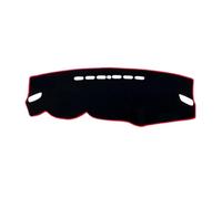 Cubierta Tablero Compatible Con Mitsubishi Compatible Con Outlander 2013-2017 2018 2019 2020 2021 Cubierta Para Salpicadero De Coche Visera Protectora Alfombra(Left Hand Drive,Black Red Edge)