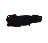 Cubierta Tablero Compatible con Nissan para Marzo Micra K13 2010-2014 2015 2016 Cubierta del Tablero del Coche Alfombrilla Parasol Alfombra Interior(Left Hand Drive,Black Red Edge)