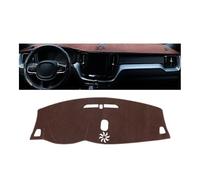 Cubierta Tablero Compatible Con Volvo Para XC60 2018 2019 2020 2021 2022 2023 Funda Salpicadero Coche Alfombrilla Evitar La Luz Parasol Alfombrillas Antideslizantes(Browm)