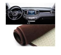 Cubierta Tablero Cubierta Salpicadero Coche Alfombrilla Antideslizante Evitar Luz Compatible Con Kia Para Sorento 3 UM 2015 2016 2017 2018 2019 2020(B Brown LHD)